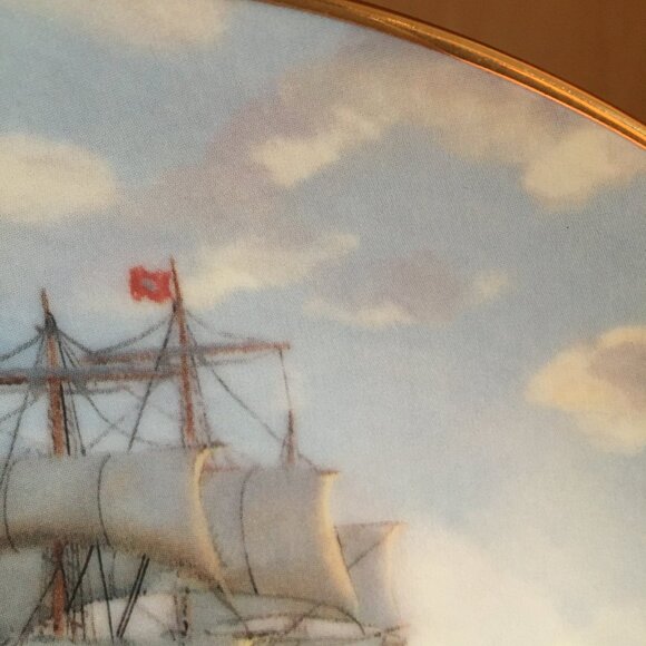 The Golden Age of the Clipper Ship 'Young America, Homeward Bound' Plate - Picture 4 of 8